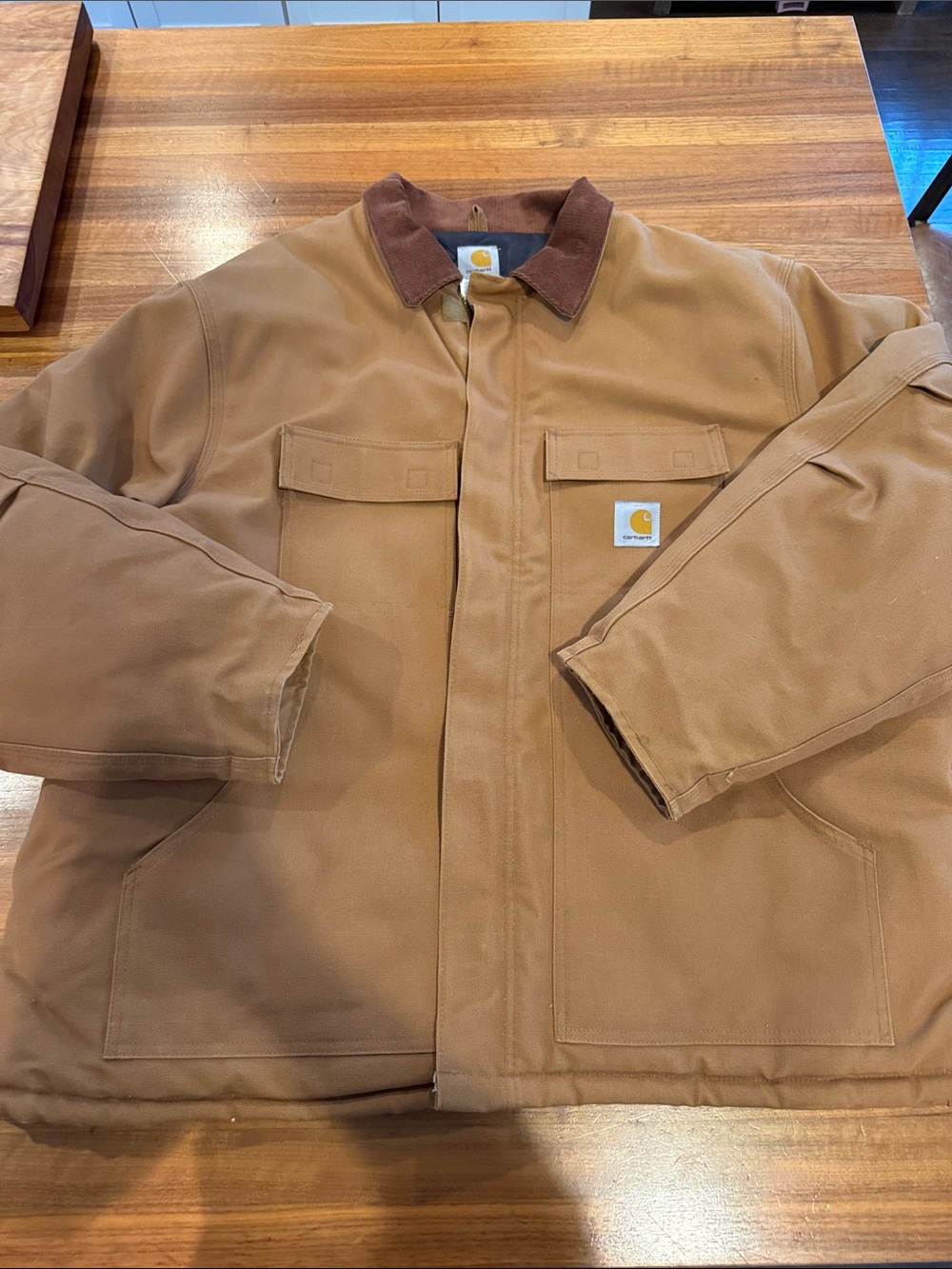 NWOT Carhartt Duck Traditional Coat Jacket Brown Sz 54 R Mens (3x)
